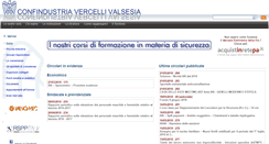 Desktop Screenshot of confindustria.vercellivalsesia.it